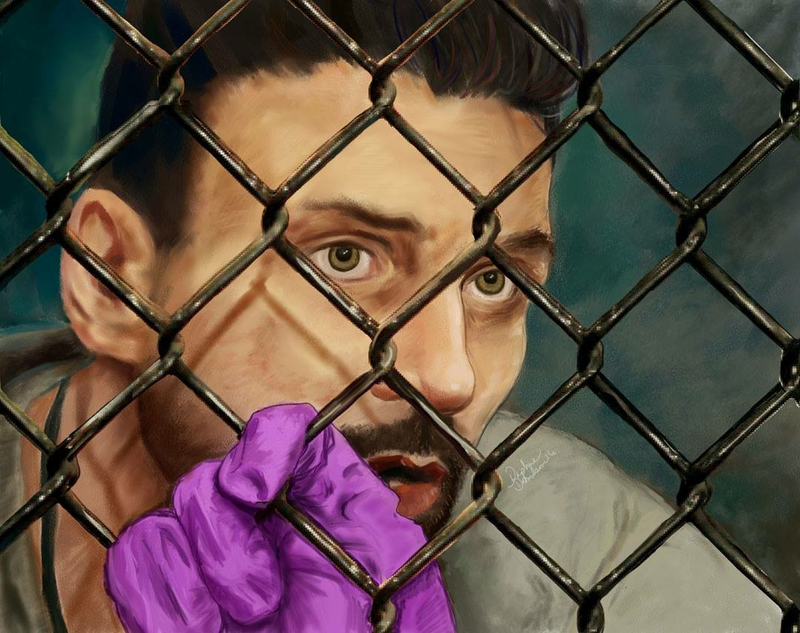 And finally Alvey Kulina fromKingdom, played by Frank Grillo, and the world’s most ridiculous chain link fence. I love my MMA soap opera.